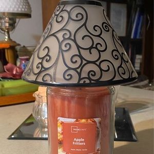 Yankee Candle candle shade with Mainstays “Apple Fritters” jar candle